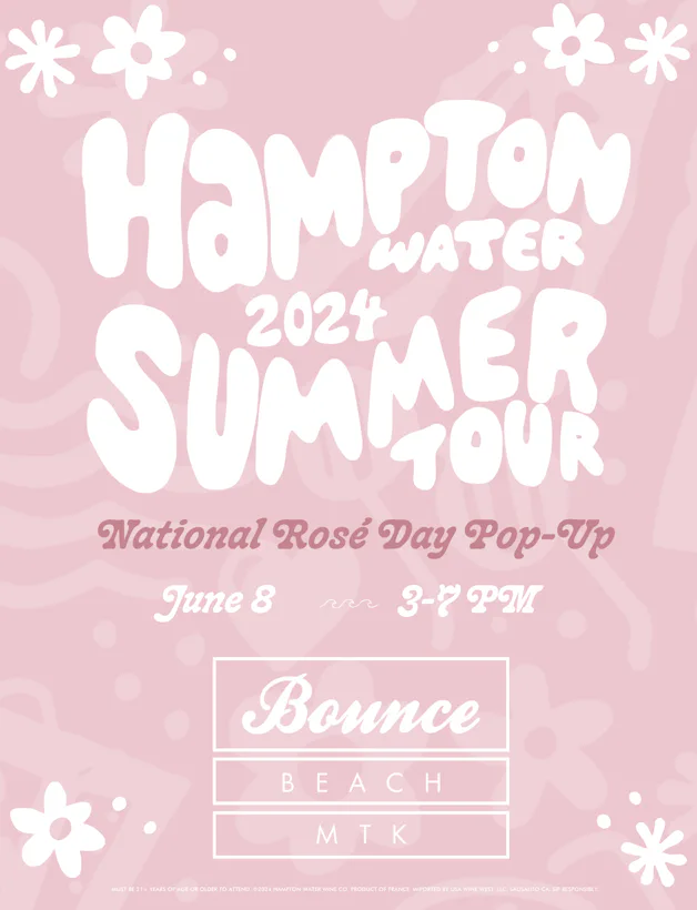 Hampton Water National Rosé Day Pop-Up at Bounce Beach Montauk