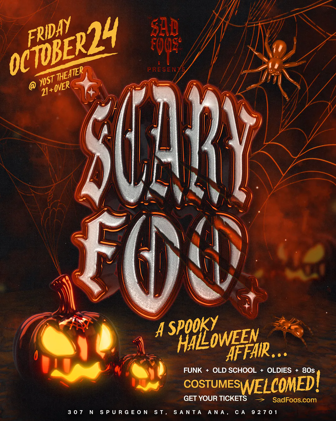 Sad Foos Presents Scary Foo + Funk + Old School + Oldies + 80's + Freestyle