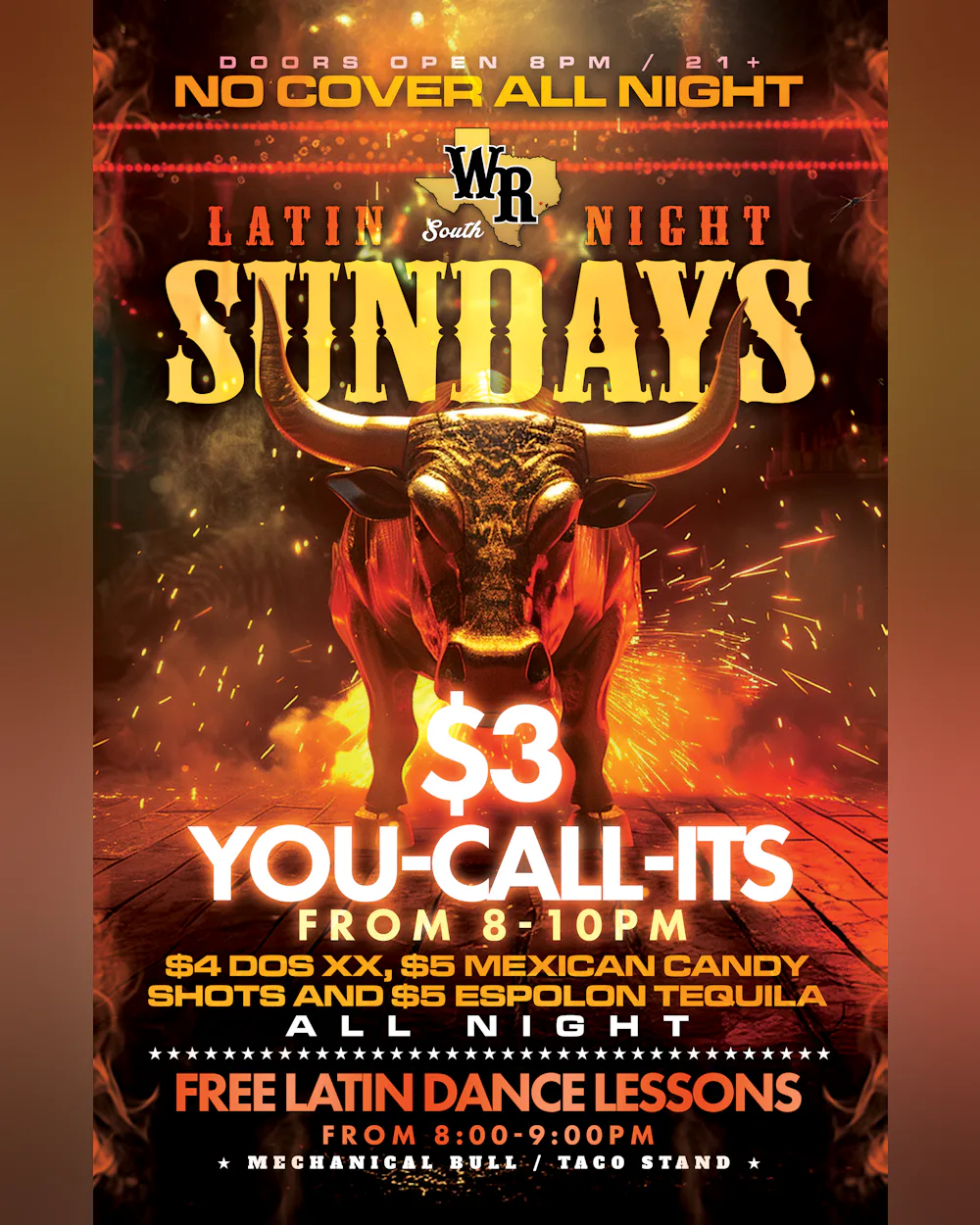 Sunday - Latin Night Sundays