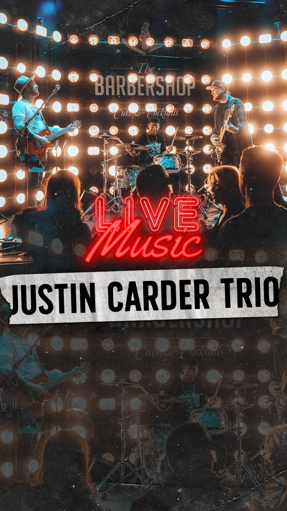 Tablelist | Buy Tickets and Tables to Justin Carder Trio at The Barbershop  Cuts & Cocktails