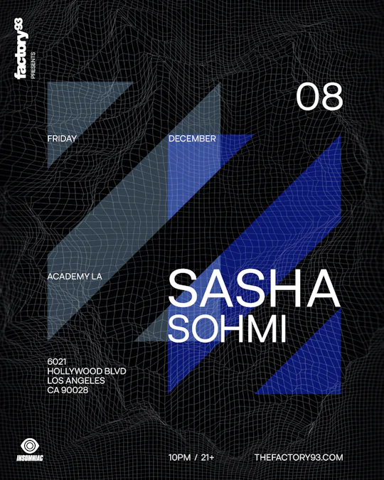 Factory 93 presents SASHA AND SOHMI