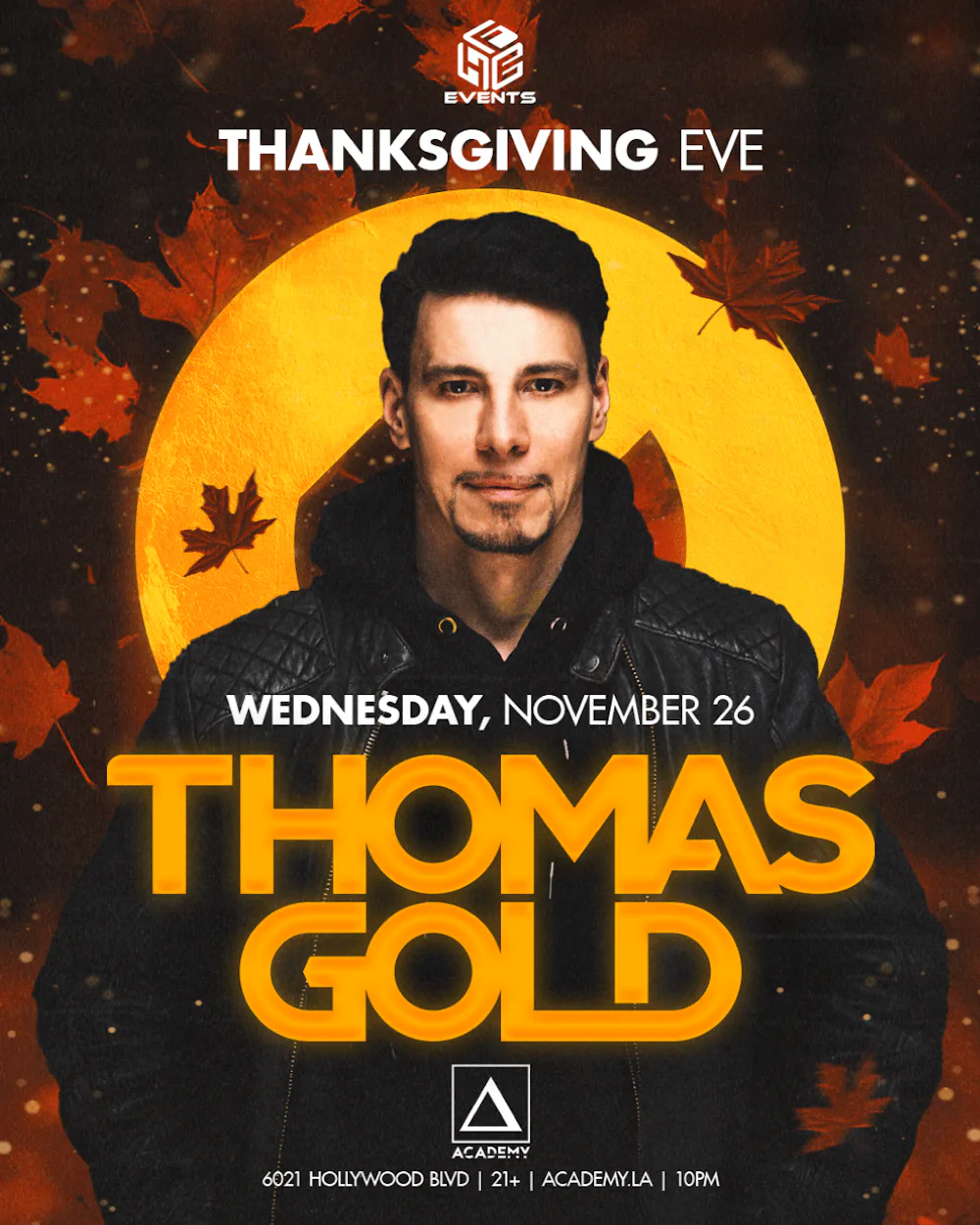 HFE Events Presents: Thanksgiving Eve - Thomas Gold