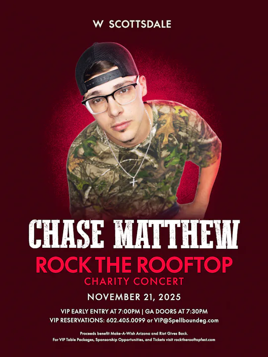 Rock the Rooftop 2025 featuring Chase Matthew with Support TBA