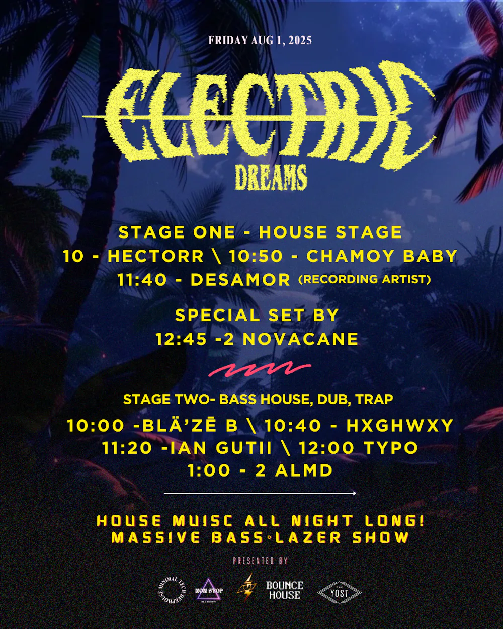 NON-STOP + ELECTRIC JUNGLE PRESENTS LA SELVA HOUSE MUSIC AND MORE