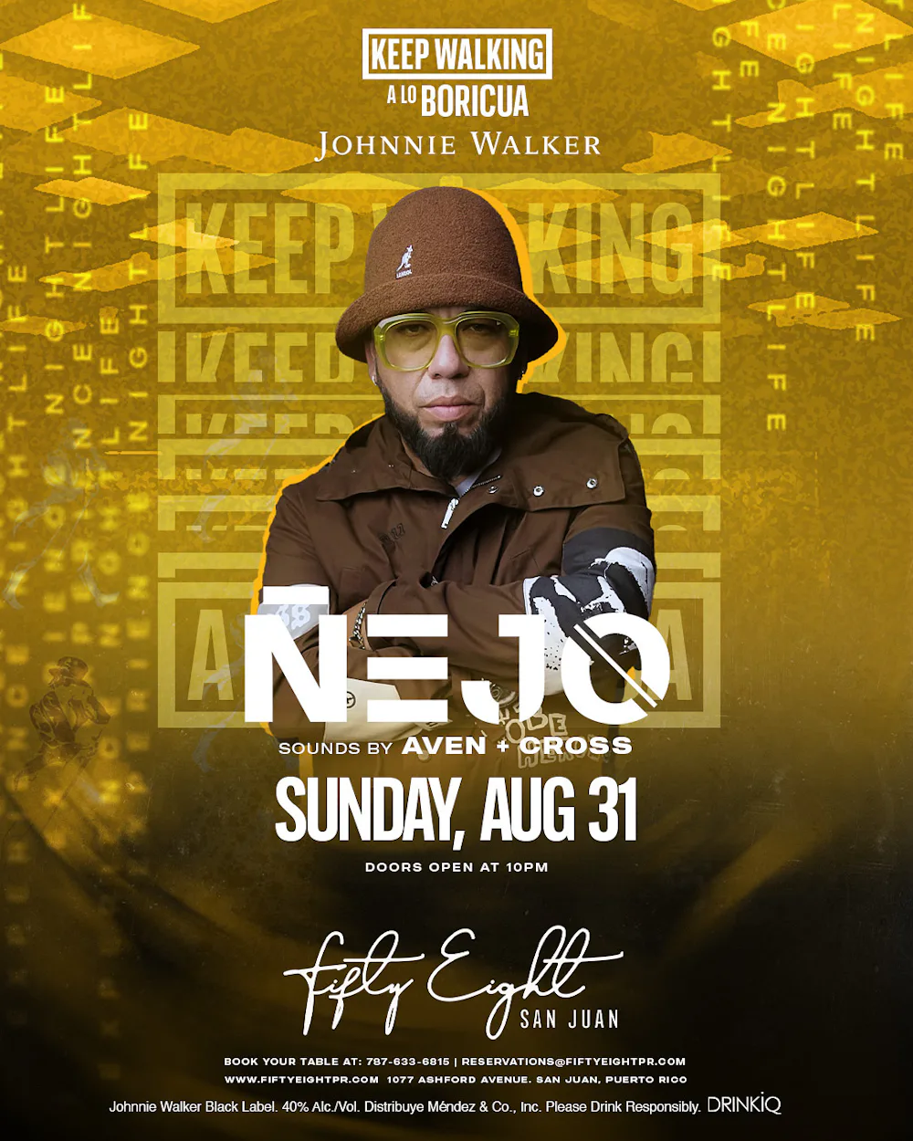 SUNDAY 08/31 | ÑEJO| SOUNDS BY AVEN & CROSS