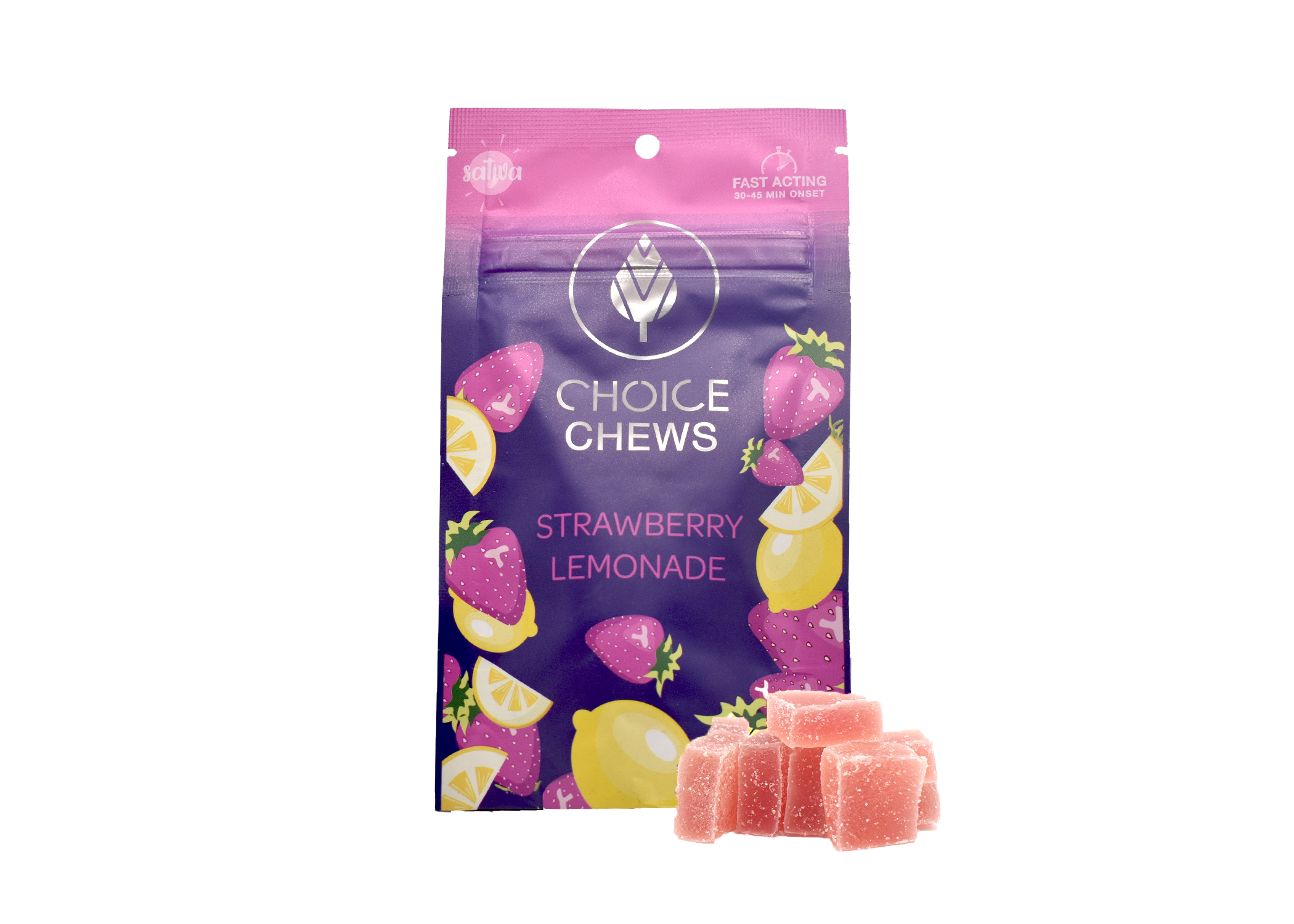 Shop Strawberry Lemonade Sativa Gummies 1.875g Edibles by Choice