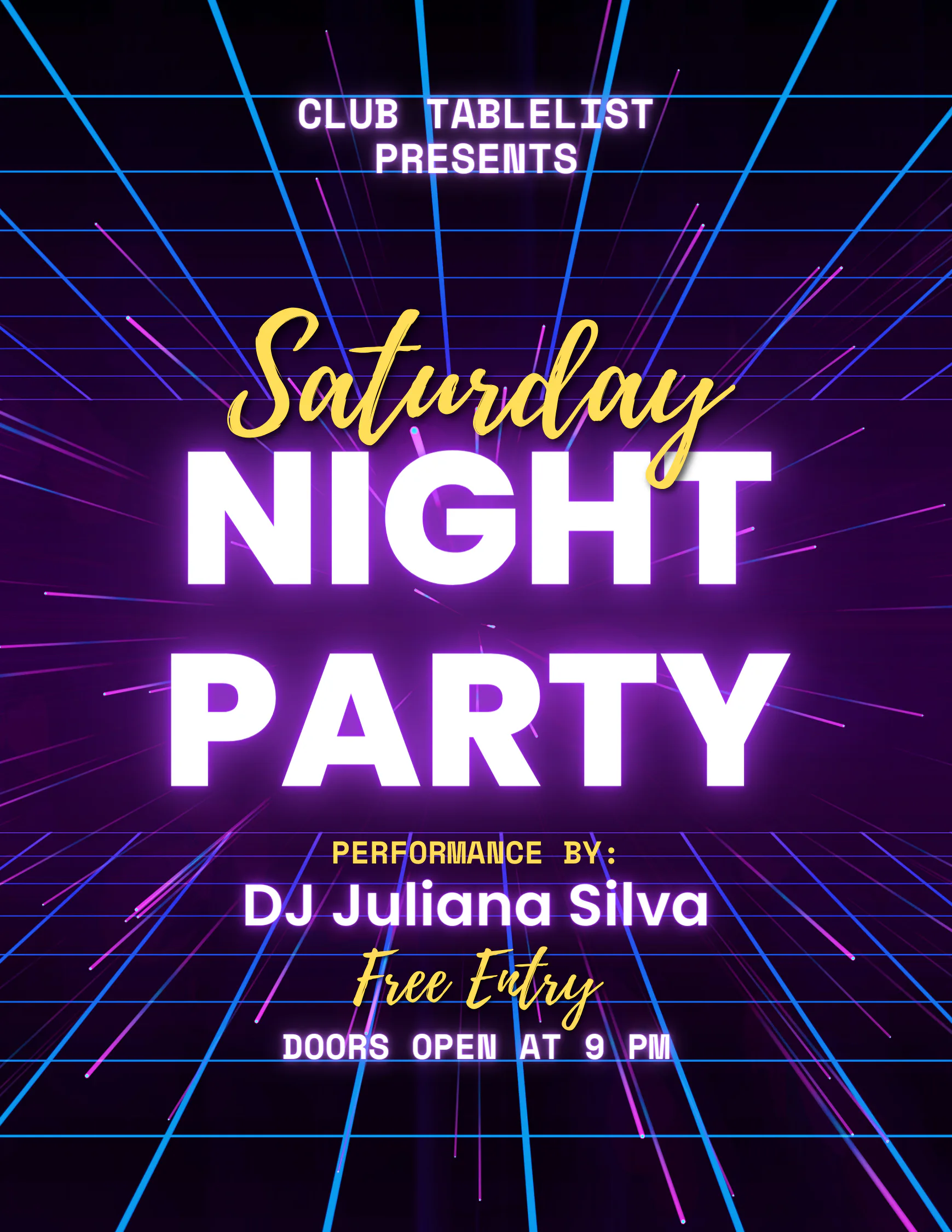 Saturdays at Club Tablelist