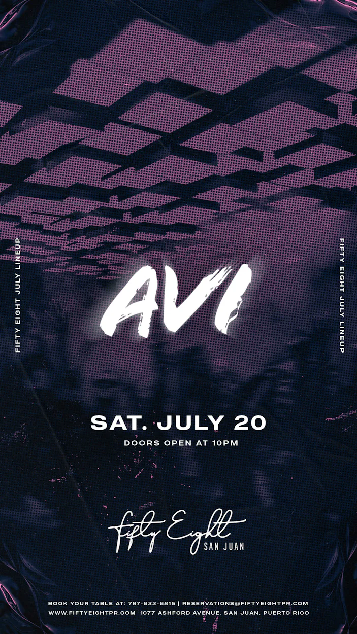 SATURDAY 07/20 | SOUNDS BY AVI