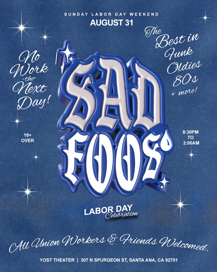 Sad Foos Labor Day Celebration No Work Monday • Old School • Oldies & more