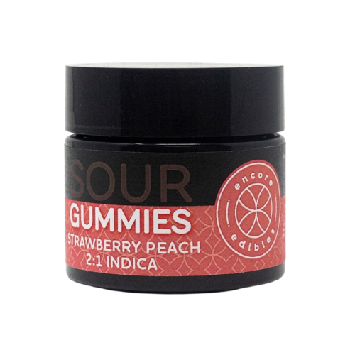 Shop Verano Sour Strawberry Peach 21 Gummies 0.1g Edibles by Verano