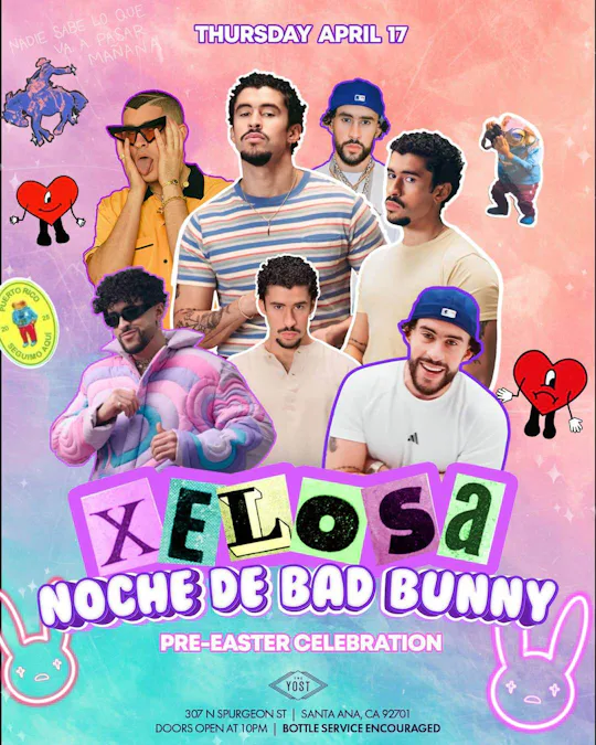 XELOSA NOCHE DE BAD BUNNEY PRE-EASTER CELEBRATIONN
