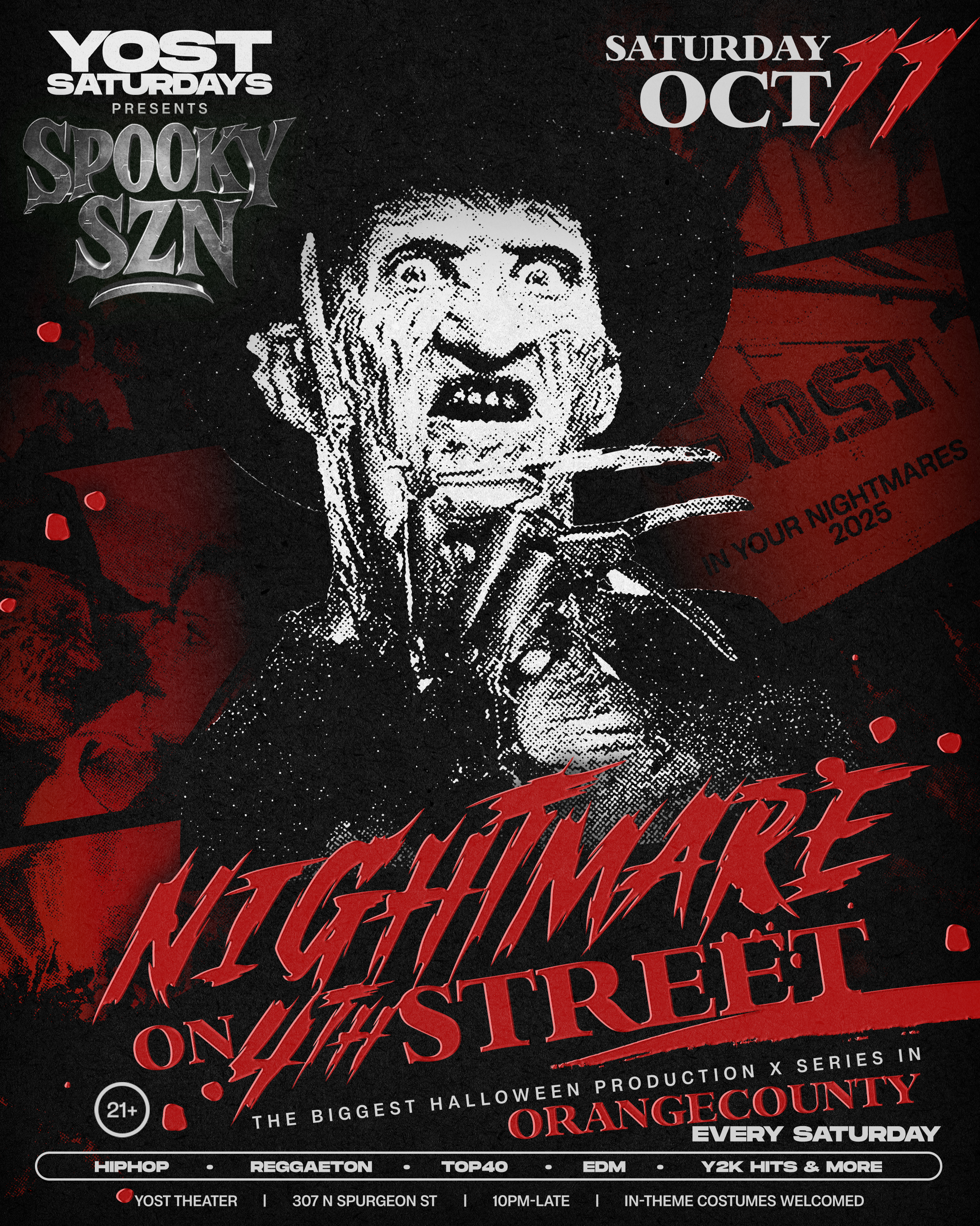 YOST SATURDAYS (21+) Reggaeton, Perreo, Corridos, Banda, Hip Hop Y mas