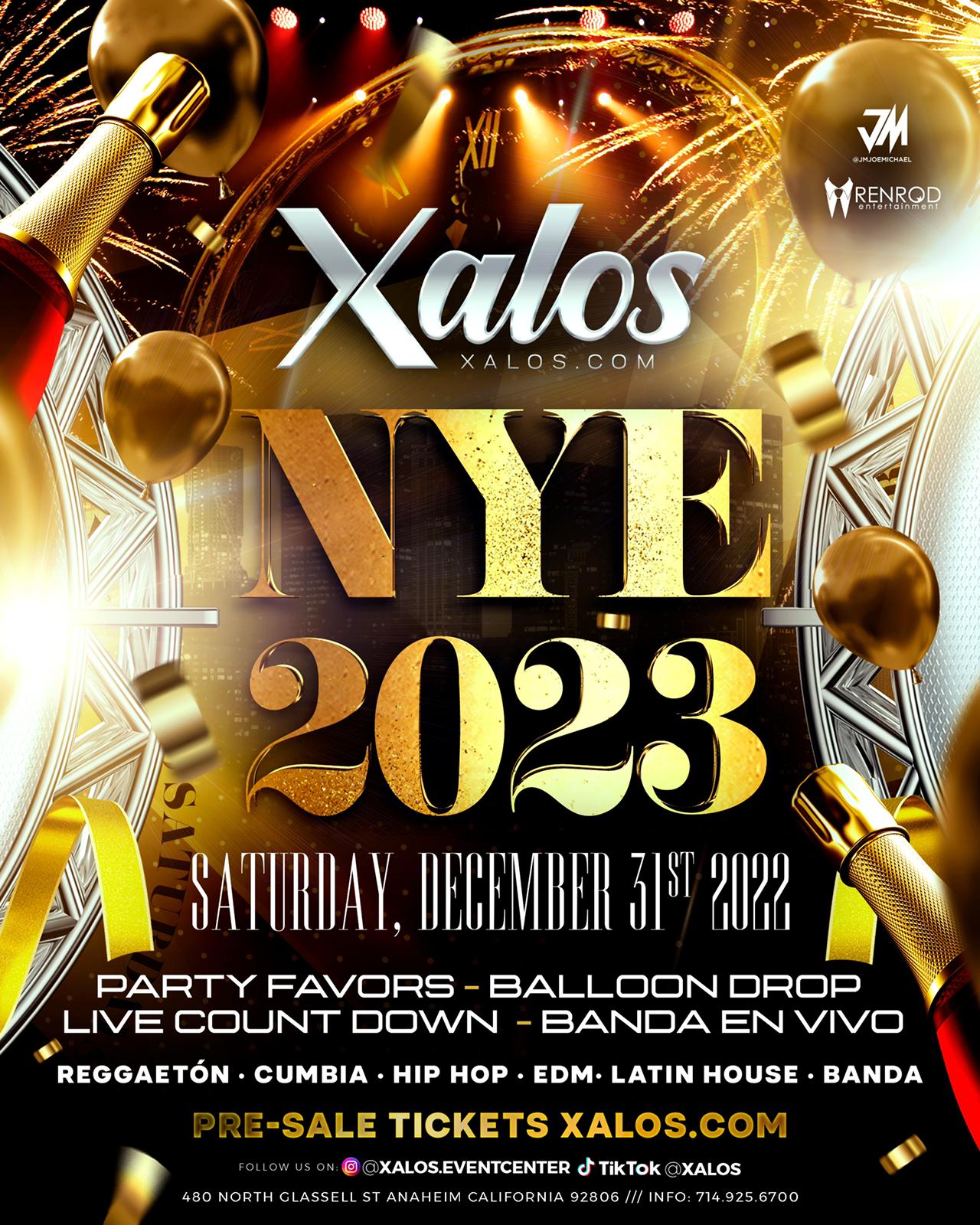 Tablelist | Buy Tickets and Tables to NEW YEAR'S EVE 2023 at Xalos Event  Center