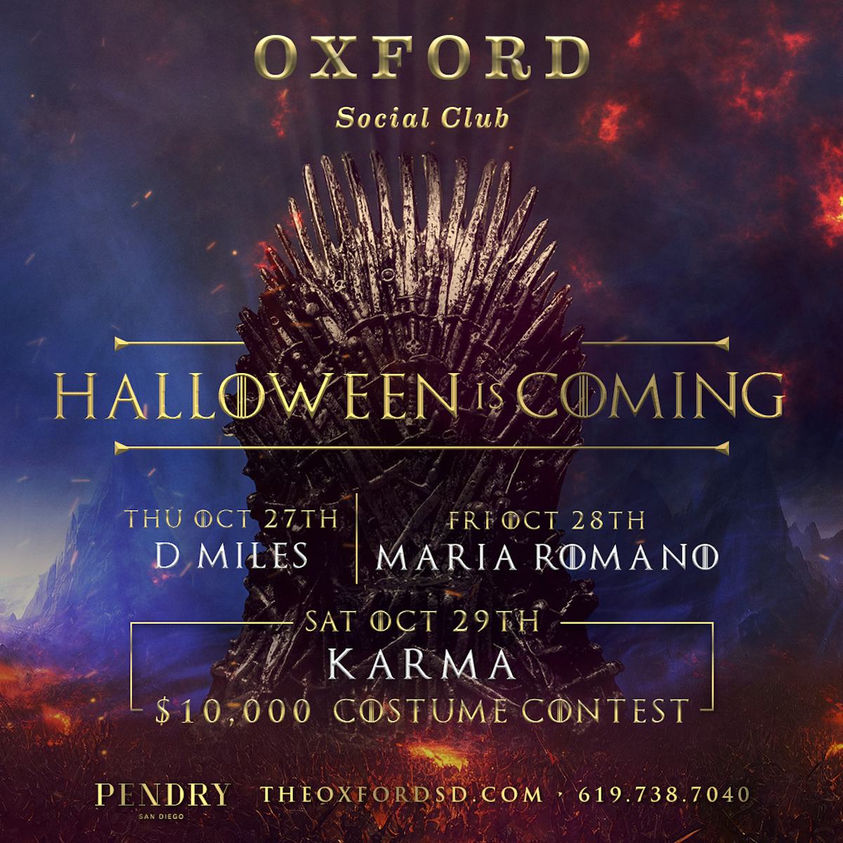Tablelist | Buy Tickets and Tables to $10,000 Costume Contest w/ DJ Karma  at Oxford Social Club