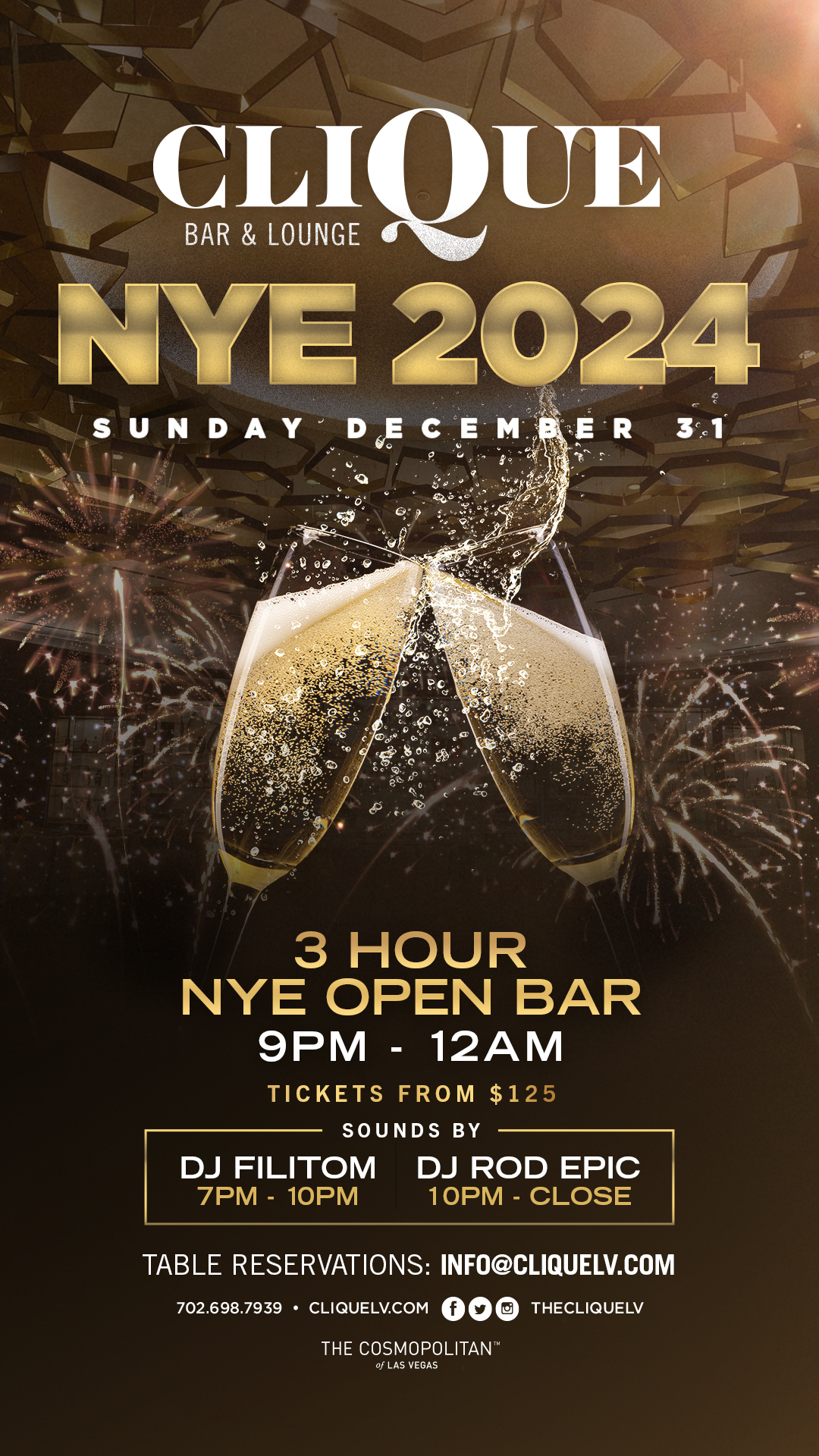 NYE 2025 Clique Las Vegas