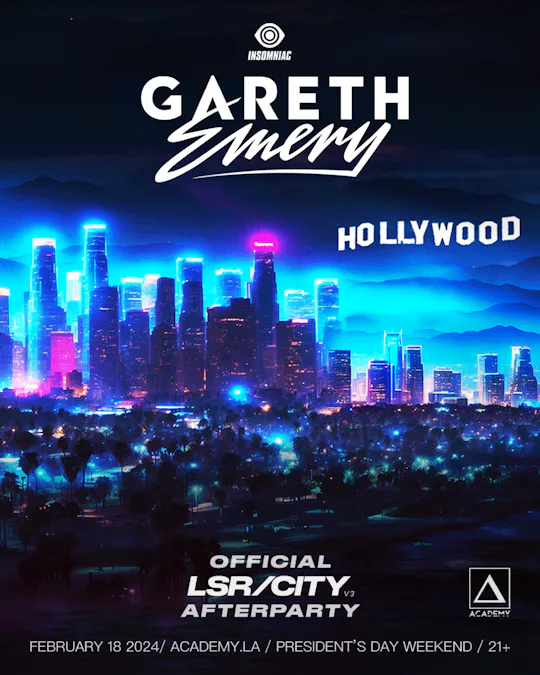 GARETH EMERY: LSR/CITY V3 AFTERPARTY
