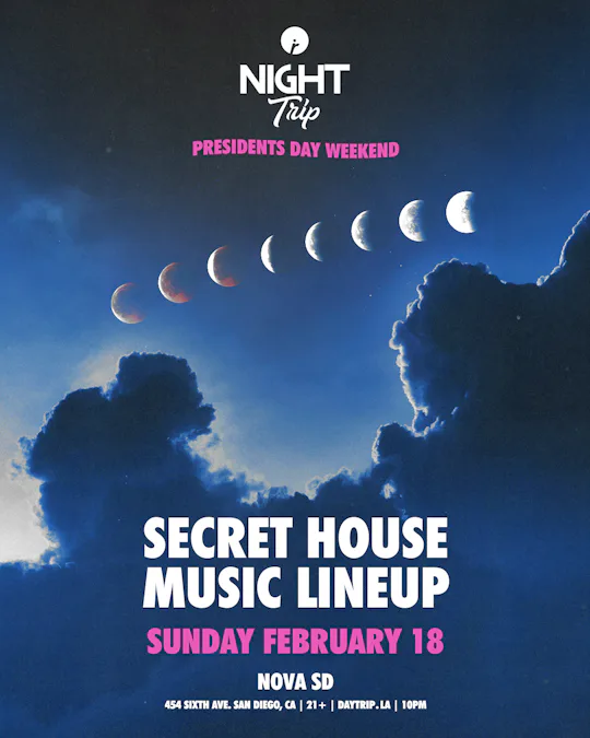 Night Trip: Secret House Music Lineup