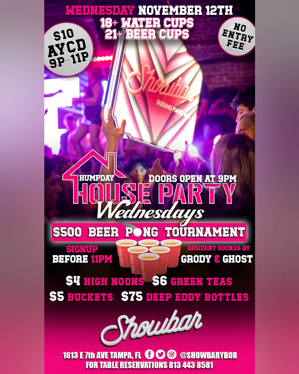 House Party Wednesdays: $500 Beer Pong Tournament - 11/12/25