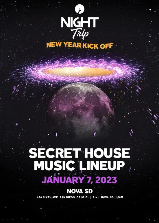 Night Trip: Secret House Music Lineup 