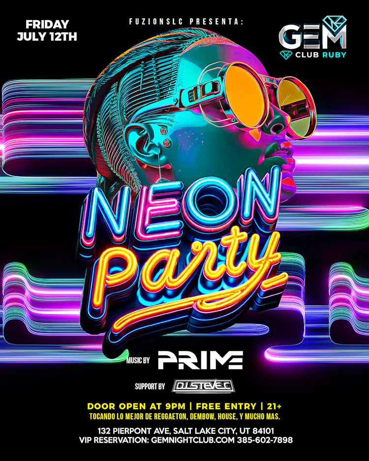FUZION SLC Presents: NEON PARTY