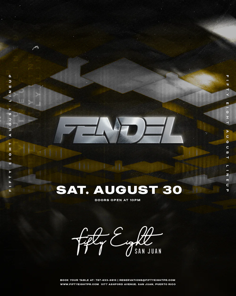 SATURDAY 08/30 | SOUNDS BY FENDEL