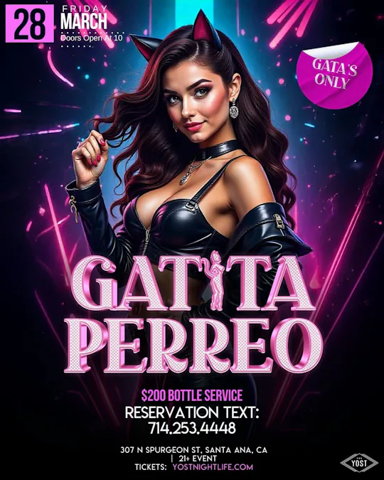 GATITA PERREO REGGAETON & HIP HOP PARTY 21+