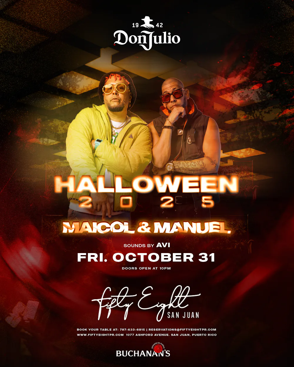 FRIDAY 10/31 | MAICOL & MANUEL | SOUNDS BY AVI