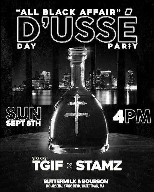 D'USSE' DAY PARTY "ALL BLACK AFFAIR"