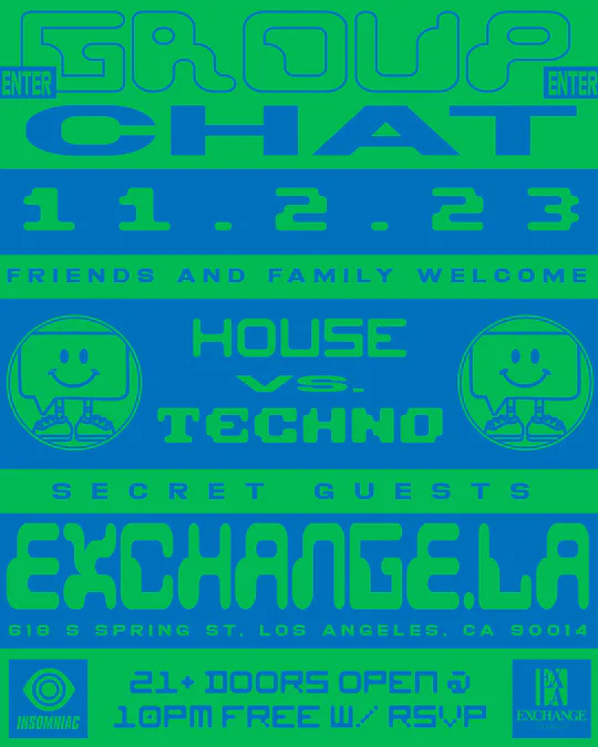 GROUP CHAT: HOUSE VS. TECHNO