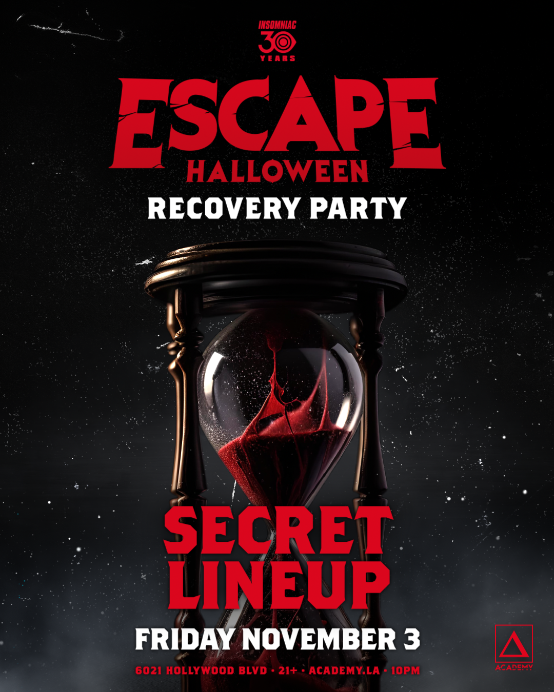 ESCAPE RECOVERY PARTY: SECRET LINEUP