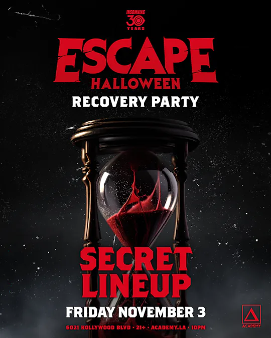 ESCAPE RECOVERY PARTY: SECRET LINEUP