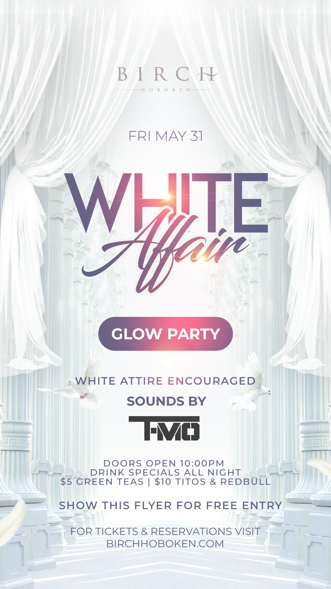 Tablelist | Buy Tickets and Tables to WHITE AFFAIR GLOW