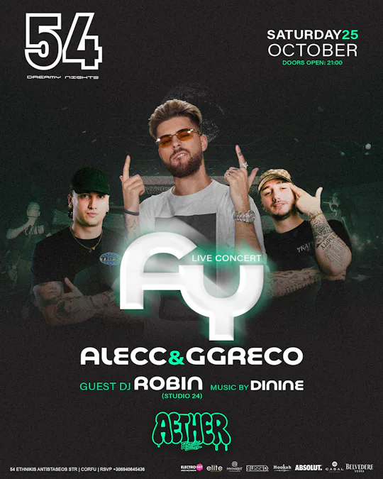 FY, Alecc & GGreco LIVE στο 54
