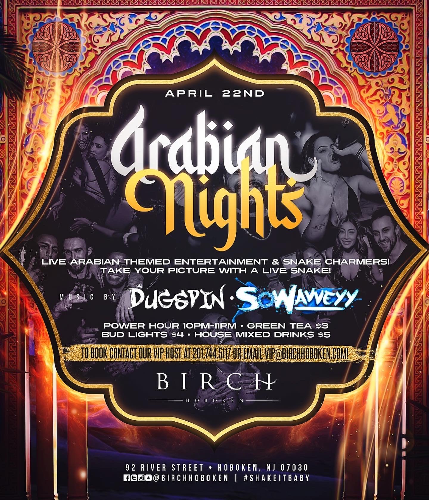 Tablelist  Buy Tickets and Tables to ARABIAN NIGHTS! at Birch Hoboken