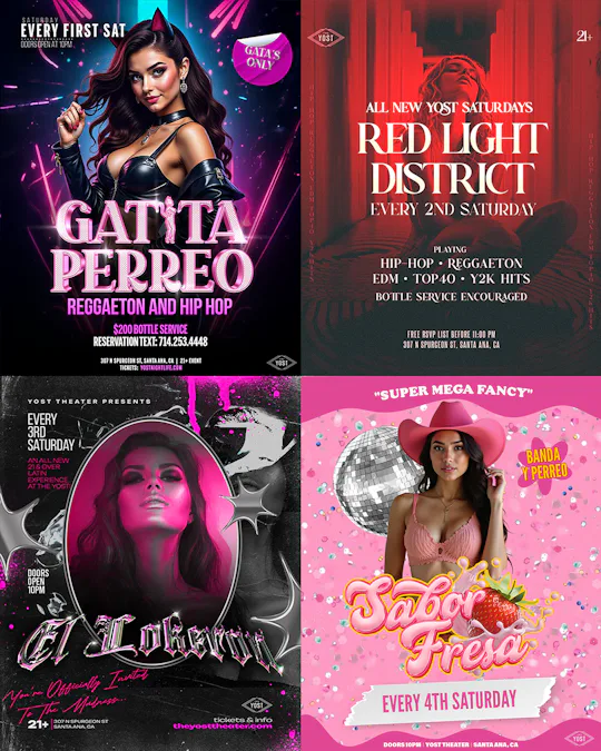 YOST SATURDAYS (21+) Reggaeton, Perreo, Corridos, Banda, Hip Hop Y mas