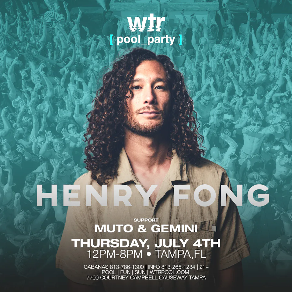 JULY 4th Pool Party w/ HENRY FONG