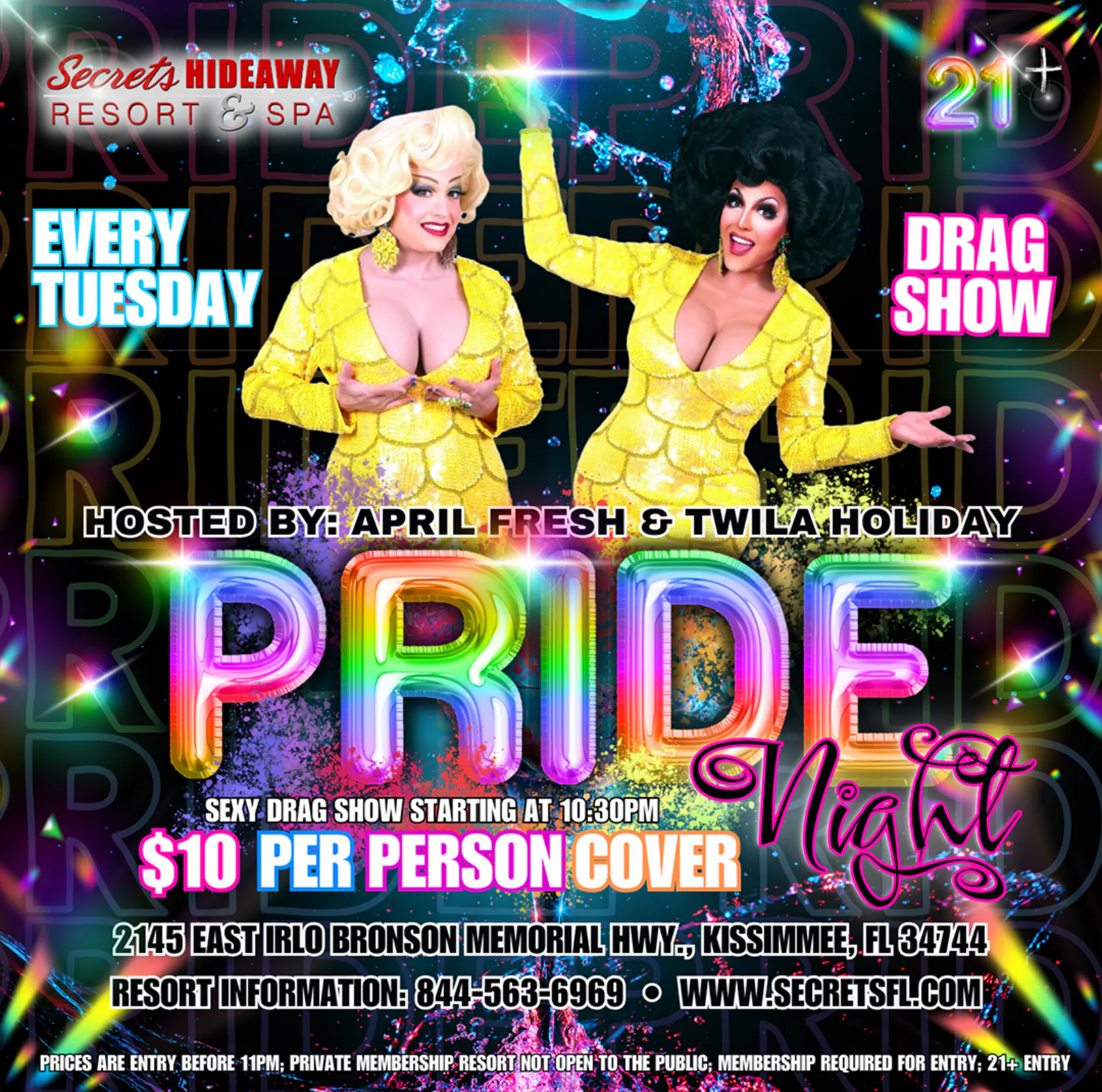 PRIDE NIGHT- POOLSIDE