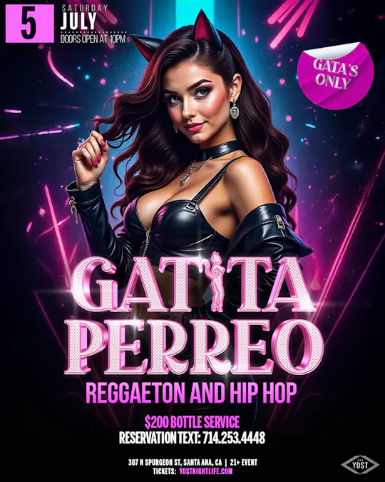 GATITA PERREO REGGAETON & HIP HOP PARTY 21+
