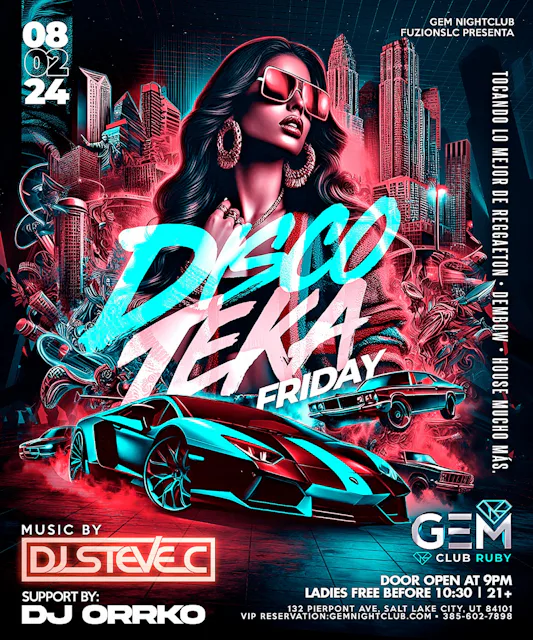 FUZION SLC Presents: DISCO TEKA FRIDAY