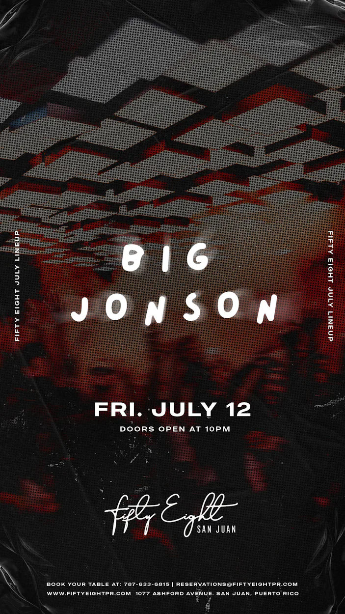 FRIDAY 07/12 | SOUNDS BY BIG JONSON