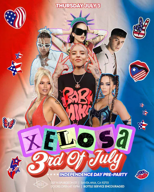 XELOSA INDEPENDENCE DAY PRE-PARTY @ YOSTTHEATER