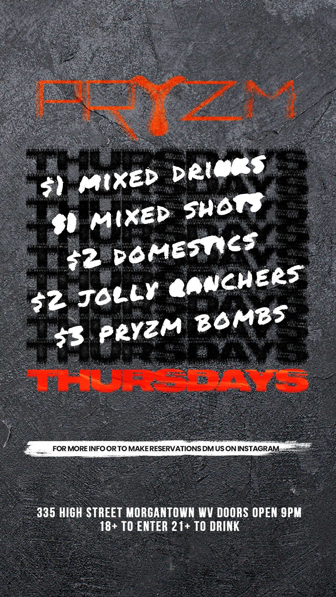 PRYZM THURSDAYS