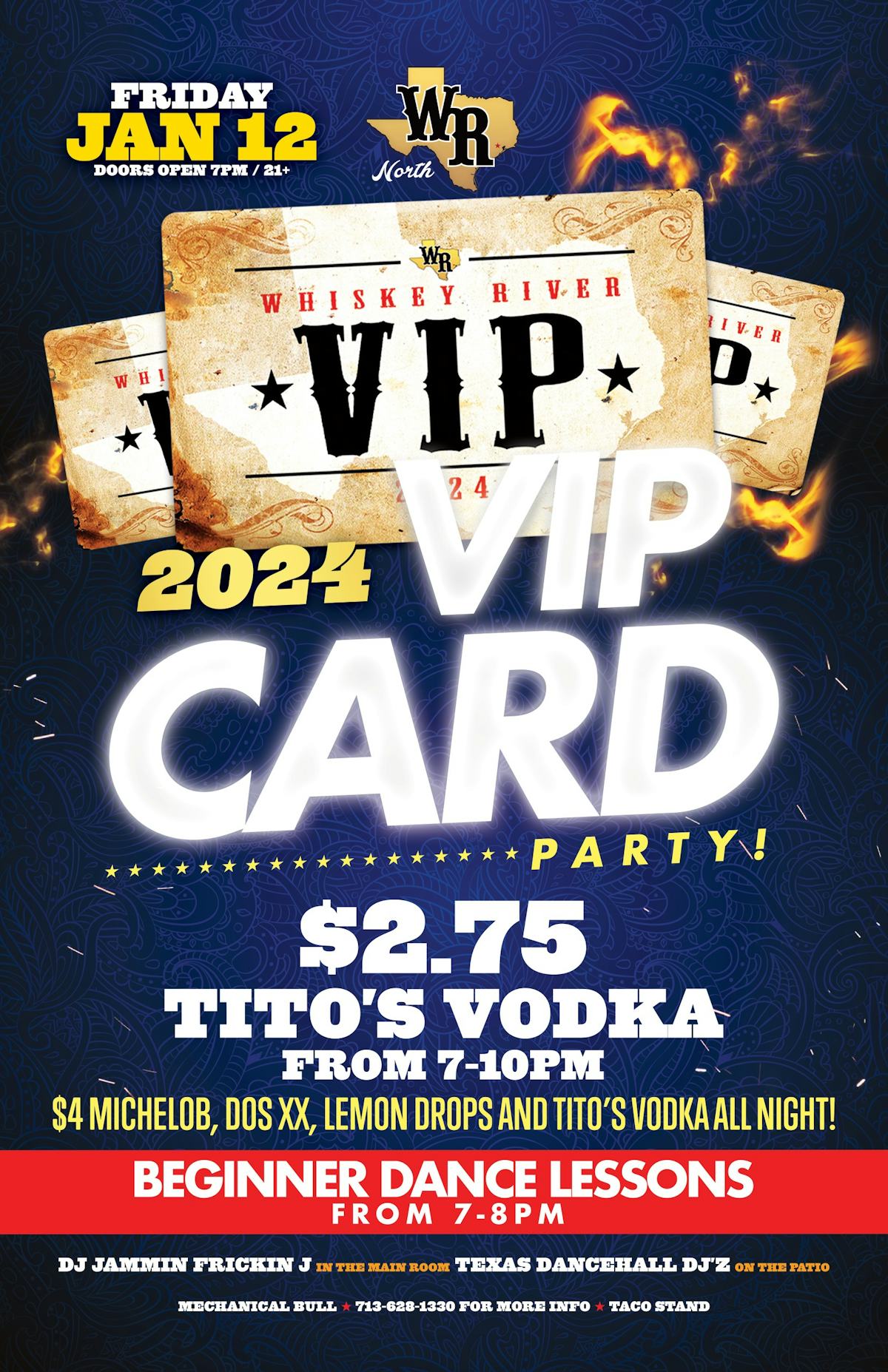 Tablelist | Buy Tickets and Tables to Friday - 2024 VIP Card Party at  Whiskey River North