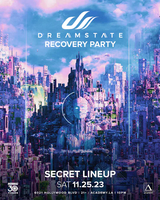 DREAMSTATE RECOVERY PARTY: SECRET LINEUP