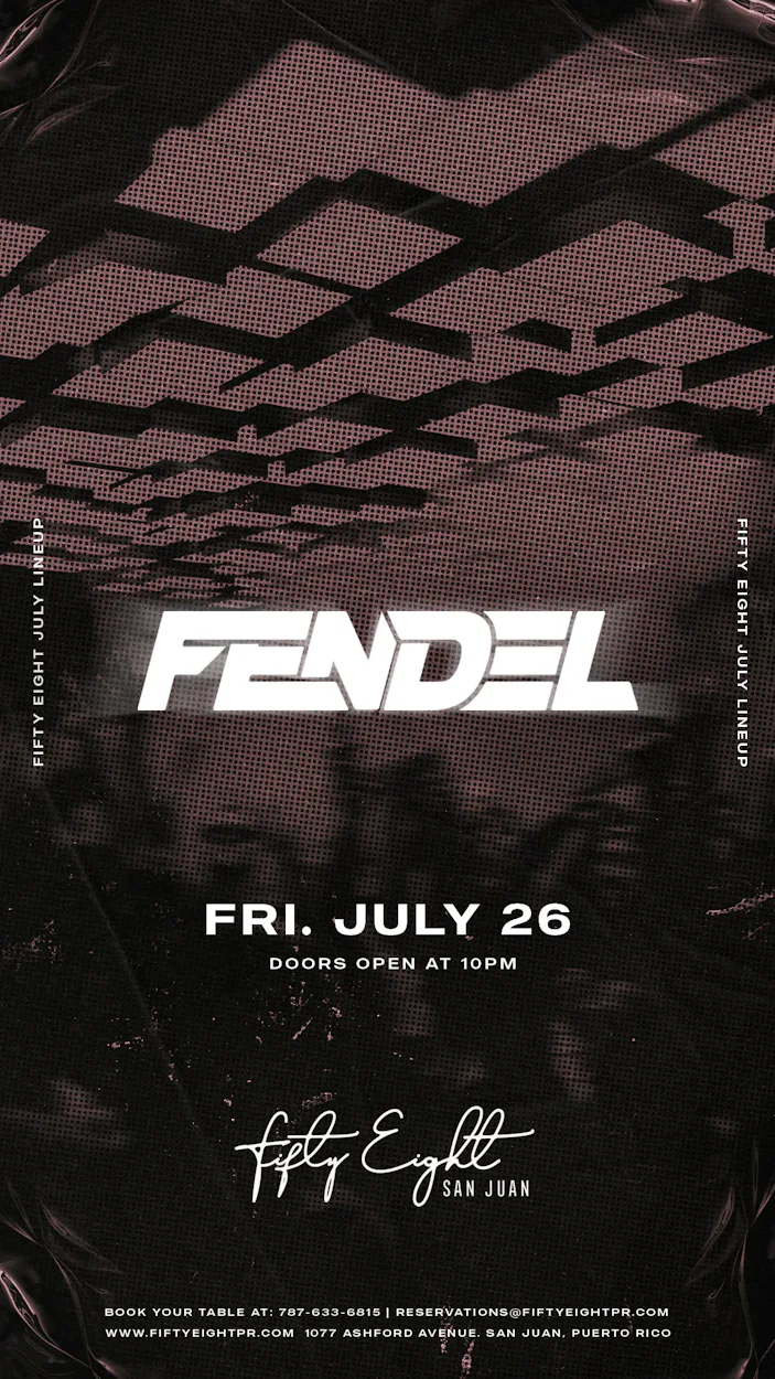 FRIDAY 07/26 | SOUNDS BY FENDEL