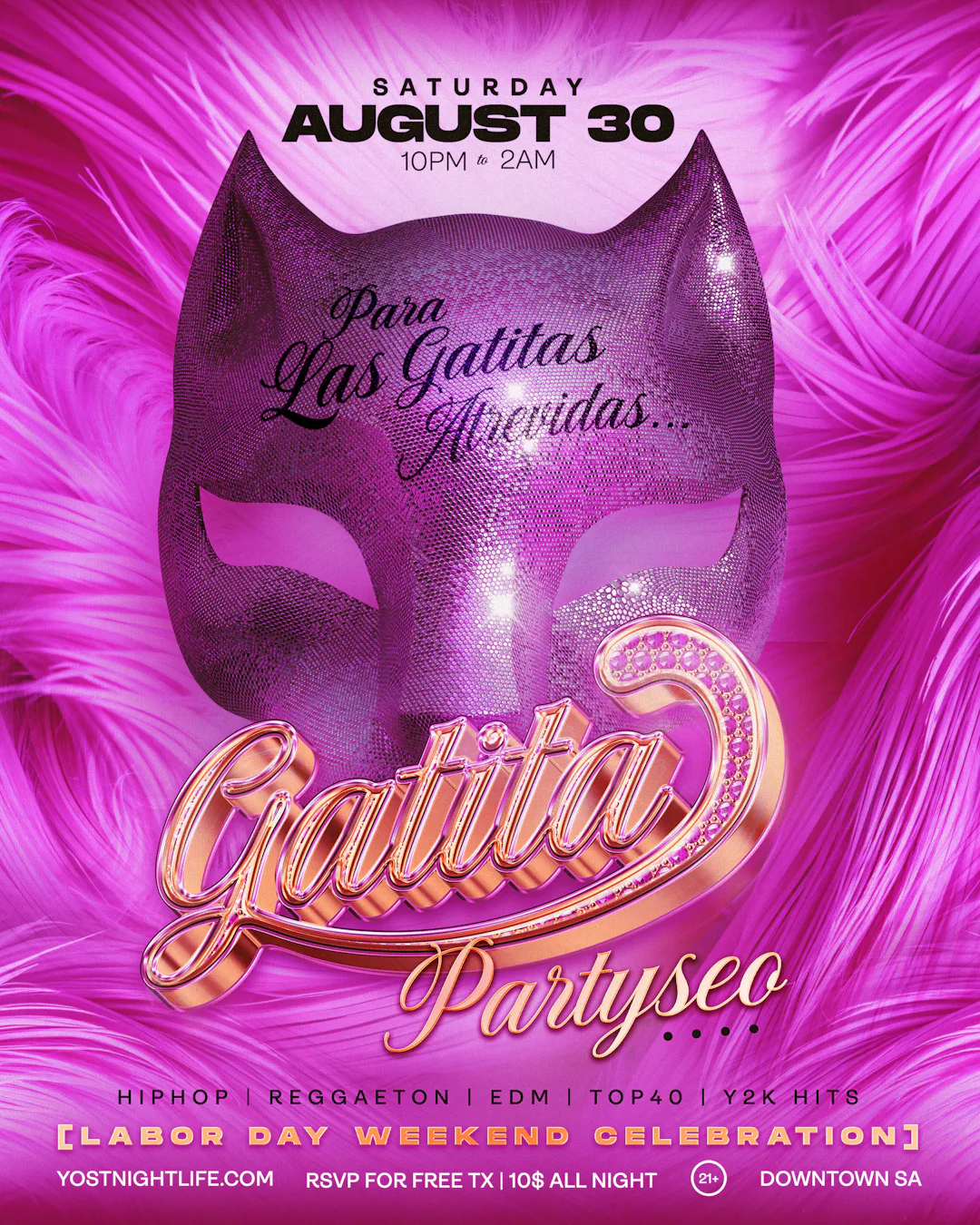 YOST SATURDAYS (21+) Reggaeton, Perreo, Corridos, Banda, Hip Hop Y mas