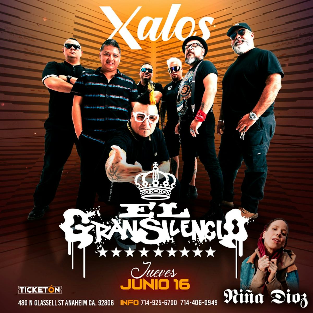 Tablelist | Buy Tickets and Tables to EL GRAN SILENCIO EN XALOS at Xalos  Event Center
