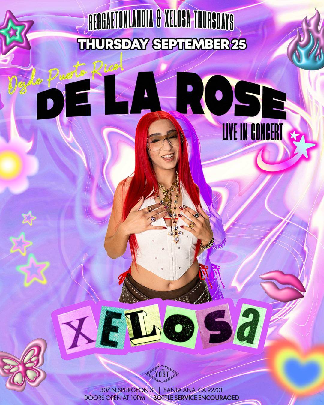 De La Rose @ The Yost Theater with Reggaetonlandia (18+)