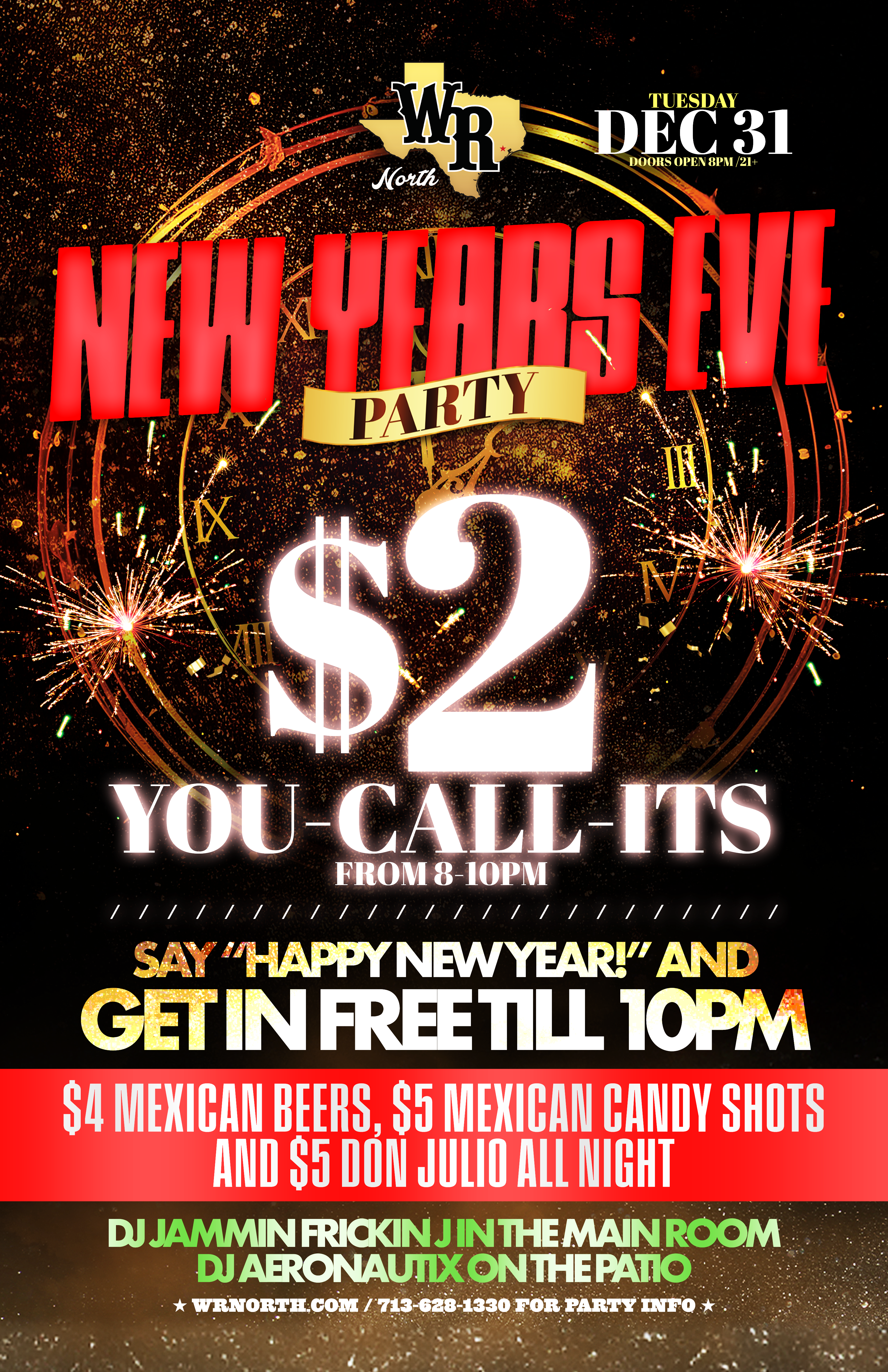 Tuesday - New Year's Eve Party