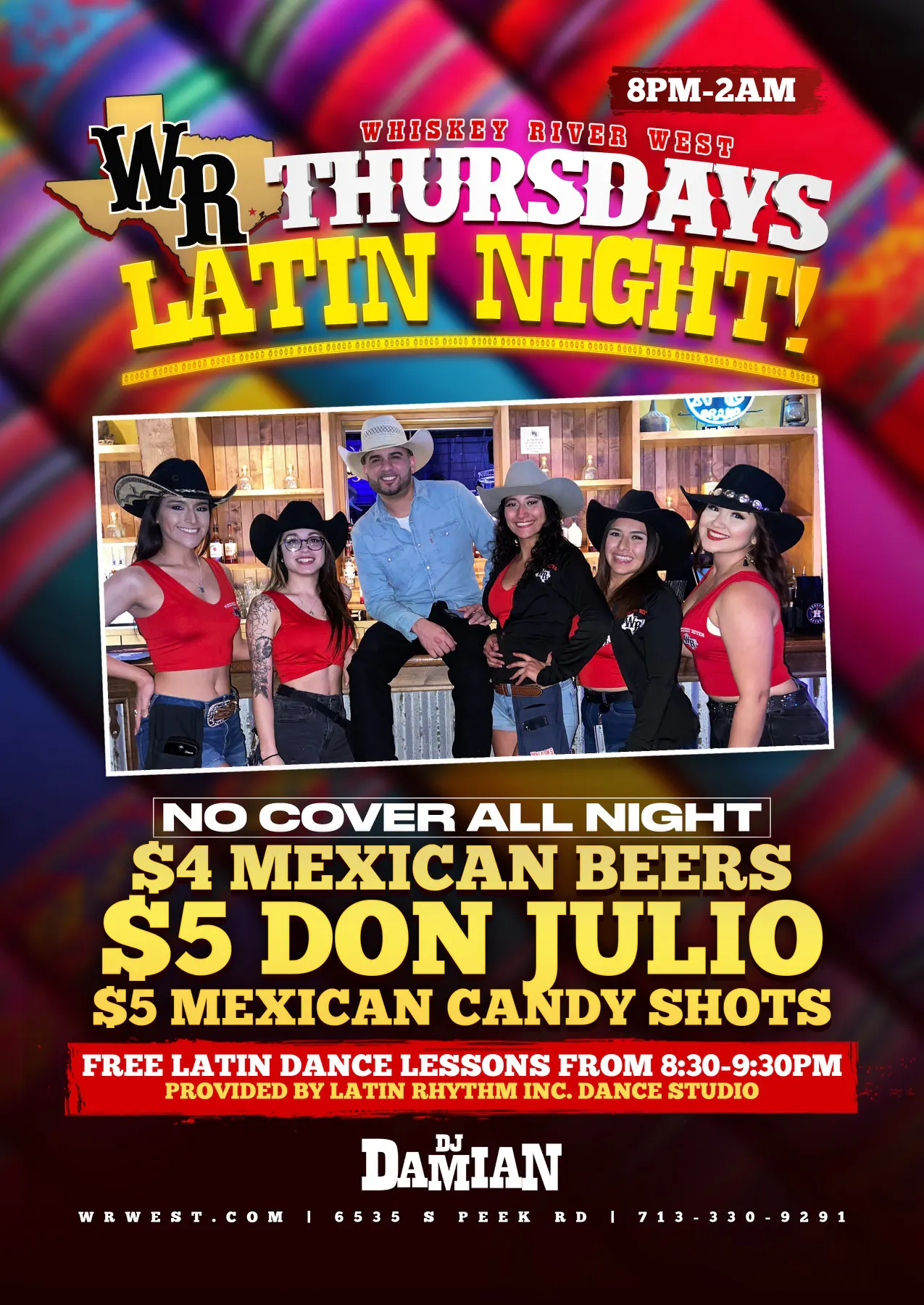 Tablelist Buy Tickets And Tables To Thursday Latin Night Birthday Bash Ediiton At Whiskey River West